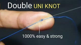 Double Uni KnoT || Fishing knot braided To Fluorocarbon leader