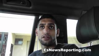 Amir Khan on Peterson: Mayweather Is Right