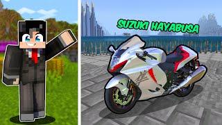 Buying BIG BIKE Suzuki Hayabusa in Minecraft!