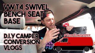 VW T4 Swivel Base Bench Seat Fitting/Installation/Review. Camper Conversion