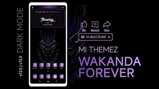 FREE THEME | WAKANDA FOREVER MIUI THEME • FOR MIUI 12 13