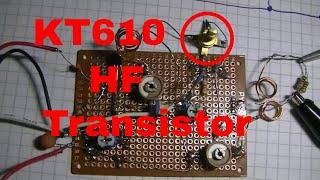 UKW Sender Versuch mit KT610 HF Transistor - eflose #1086