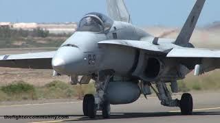 DACT Air Ops. EF-18 Hornet del Ala 12. Ejercito del Aire