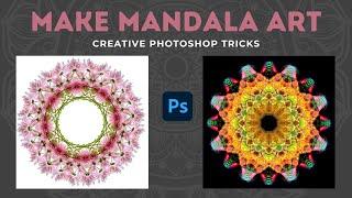 Make mandala art: Creative Photoshop idea transforming your photos into abstract mandala art