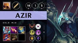 Azir Mid vs Aurora - KR Grandmaster Patch 25.05