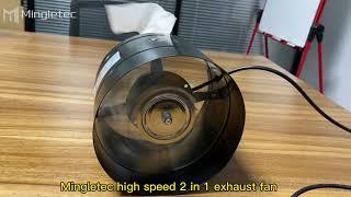 8 inch high speed exhaust fan #mingletec #youtubeshorts #exhaustfan #ventilation #manufacturer #fyp