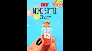 DIY MINI BOTTLE CHARM | Valentine Gift Ideas | Valentine's Day Gift Ideas #shorts