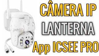 Câmera IP Speed Dome Wifi Externa Lanterna USa App ICSEE - TioChicoShop