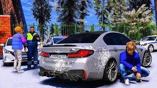 ОПЕРСКАЯ ЕЗДА В GTA 5 - ДПСНИК УГНАЛ МОЮ BMW M5 F90 КАК У АХМЕДА WENGALLBI! ПОГОНЯ ЗА БМВ М5! ВОТЕР