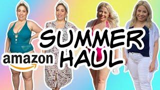 HUGE Amazon Summer Clothing Haul SWIMSUITS & Coverups for Curvy Petite Women 2021