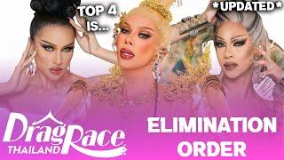 Drag Race Thailand S3 *UPDATED* Elimination Order & Top 4 - RuPaul's Drag Race