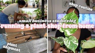 Running a Plant Store From Home Vlog🪴New Plant Shipment & More, Plant Shop Routine, Restock Prep