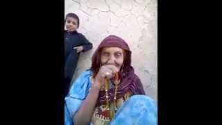 Old woman singing pashto