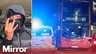 Teenager stabbed to death on bus in London