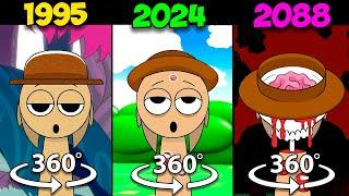 360° VR Incredibox Sprunki 1995 vs 2024 vs 2088