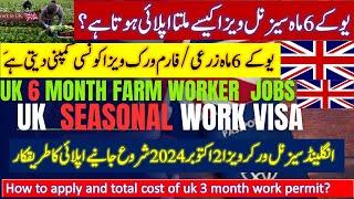 uk seasonal Farm worker visa 2024, uk 6 month work visa, Jobs in UK , visa sponsorship company list,