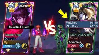 DYR vs Arkameta (10K MATCHES DYRROTH) 1v1 REMATCH - MLBB