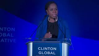 Angela D. Thomas, DrPH, MPH, MBA presenting at the 2024 Clinton Global Initiative meeting