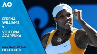 Serena Williams v Victoria Azarenka Full Match | Australian Open 2010 Quarterfinal