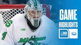 Michigan State at Notre Dame | Highlights | Big Ten Hockey | 02/28/205