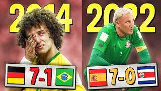 The HEAVIEST DEFEAT of Each World Cup