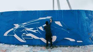 BLUE & WHITE GRAFFITI - SPOARE X ORSON X UNFUQ