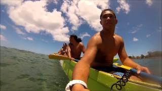 Small kine canoe surfing