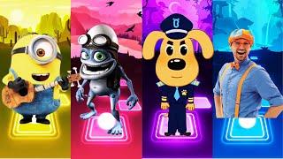 Minions - Crazy Frog - Sheriff Labrador - Blippi - Tiles Hop EDM Rush