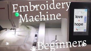 Home embroidery machine, Janome memory craft 500E. Beginners guide from a beginner