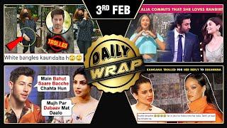 Kangana Insults Rihanna, Alia Hints About BF Ranbir,  Nick Jonas On Having Kids | Top 10 News