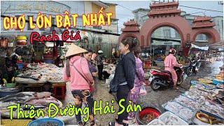 chợ BẮC SƠN Kiên Giang - Chợ Lớn Bật Nhất Rạch Giá, Bán Rất Nhiều Loại Hải Sản Tươi Sống | Lâm Ái 68