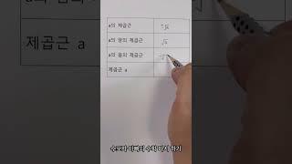 중3 근호 사용법  #수포자 #공부자극 #수학공부 #수학문제집 #파버카스텔
