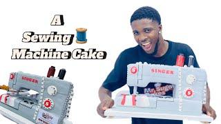 A Sewing Machine Cake