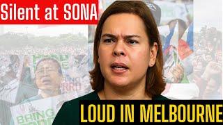 Silent at SONA | Loud in Melbourne? Sara Duterte’s Move