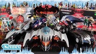 Kenner Batman & Robin Batmobile, Iceglow, Jet Blade, Redbird and Icestrike Cycle vehicles