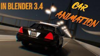 Car animation made in Blender 3.4 I Tutorial I By Sumukha Productions I