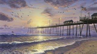 Footprints in the Sand Thomas Kinkade