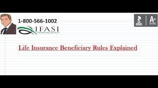 Life Insurance Beneficiary Rules - Life Insurance Beneficiary Rule