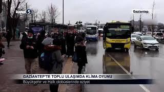 Gaziantep'te Toplu Ulaşımda Klima Oyunu