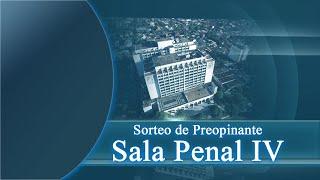 08-11-2024 Sorteo de Preopinantes Sala Penal IV