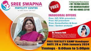 Best IVF & Fertility treatment by Sree Swapna Fertility Centre Hyderabad- Dr.Swapna Naik