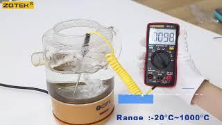 ZOTEK ZT111 Digital Multimeter With 100MΩ Resistance Test and NCV functions.