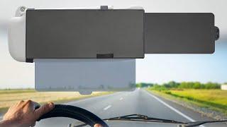 How to install extender with polarized film into your car visor