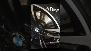 BMW damaged wheels refurbished before and after