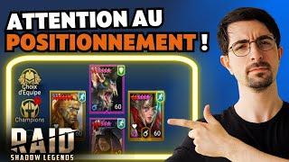  L'ORDRE de POSITION dans RAID SHADOW LEGENDS est ESSENTIEL ! ️