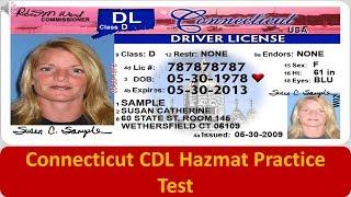 Connecticut CDL Hazmat Practice Test