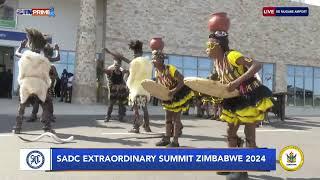 A warm welcome to Mozambican President Filipe Nyusi at the SADC Extraordinary Summit