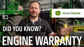 Did You Know? | Engine Warranty | John Deere Forage Harvesters