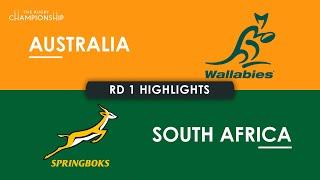 HIGHLIGHTS | AUSTRALIA v SOUTH AFRICA | The Rugby Championship 2024