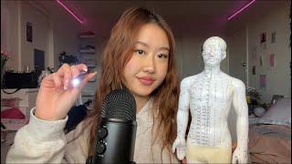 ASMR personal attention, positive affirmations, acupuncture doll massage, mic gripping (claris cv)